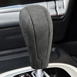 Para Porsche Cayenne 2004-2009 Interior Modificação Trim Sueded Fur Abs Gear Shift Knob Decorative Cover Sticker Car Accessorie