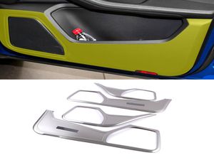 Pour Porsche Macan 20142020 accessoire de voiture en acier inoxydable porte intérieure Antikick Pad couverture garniture cadre décoration intérieure moulage 4811244