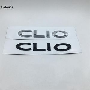 Pour Renault CLIO 2 3 4 voiture coffre arrière emblème lettres autocollant Auto queue plaque signalétique Decals294j