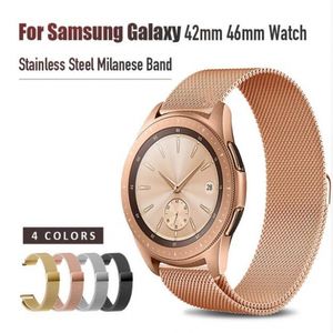 Pour Samsung Galaxy 42mm 46mm Montre Bracelet Boucle Milanese Bracelet En Acier Inoxydable Libération Rapide Broches Vitesse S3 S2 22mm 20mm
