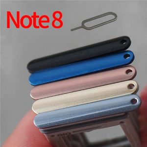 Para Samsung Galaxy Note8 Note 8 bandeja de tarjeta SIM adaptador de soporte de ranura piezas de reparación de zócalo 6 colores