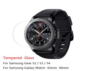 Para Samsung Gear S3 S4 S2 Classic Tempered Glass 9H 25D Premium Screen Protector Película para Samsung Galaxy Watch 42 mm 46mm7190354