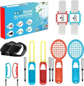 Pour Switch Sports Gaming Accessoires Bundle Pour Nintendo Switch OLED 10 en 1 Famille Kit Jeux Vidéo Accessoires