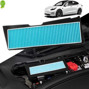 Para Tesla Model 3 2021 2022 filtro de aire de admisión de coche cubierta de ventilación de flujo de tela soplada derretida embellecedora cubierta de entrada de prevención de polvo
