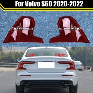 Para Volvo S60 2020-2022 para luz trasera de coche carcasa de luces de freno reemplazo de carcasa trasera de coche cubierta máscara pantalla