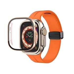 Taille 49 mm pour Apple Watch Ultra 2 iWatch bracelet marin montre intelligente montre de sport boîte de sangle de chargement sans fil étui de protection pour montre intelligente