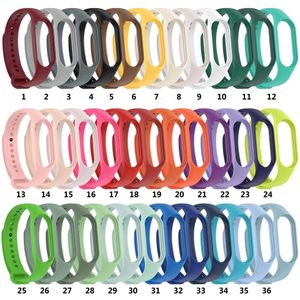 Pour Xiaomi Mi Band 7 Bracelet coloré Silicone remplacement TPU souple Bracelet Bracelet accessoires