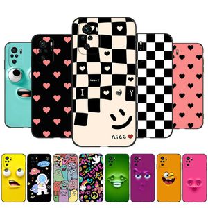 Coque pour Xiaomi Redmi Note 10 10s 4G Phone Back Cover Antichoc Cover Black Tpu Cute Funy