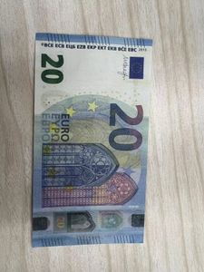 Monnaie étrangère Collection réelle 50 Euro 100 Billets de banque Copie 10 20 Fausse taille 200 Pièces Xtphb 1: 2 Jetons Chip Props Britis 500 Jlqnn