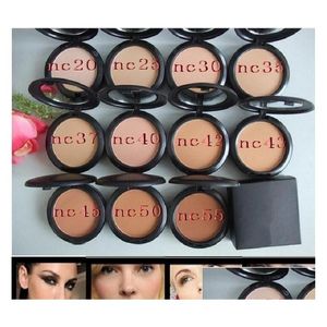 Foundation Face Powder Makeup Plus Pressed Matte Natural Make Up Facial Fácil de usar 15G Nc y Nw Drop Delivery Health Beauty Dhi27