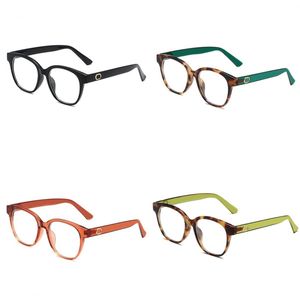 Lunettes de soleil quatre saisons femmes lettres en métal lunettes de soleil mode hommes accessoires cadre rond lunette de soleil designer de lunettes de soleil moderne hg103