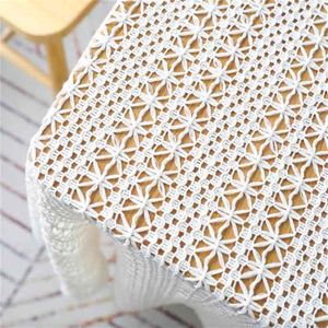 Fowecelt Hollow Out macrame Table Runner moderne Boho White Wedding Dining Decoration Aesthetic Room Decor Home Textile 210709300I
