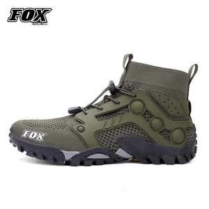 FOX Cycling Team Downhill MTB Shoes Breathable Antiskid Footwear Mountain Bike Boots Men's For Motocross Sneaker Chaussures Vtt 240129