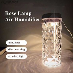 Parfum 900ml Grande Capacité USB Rose Lampe Humidificateur D'air Ultrasonique Mist Maker Huile Essentielle Parfum Aromathérapie Diffuseur pour Chambre L230523