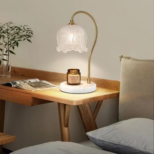 Lampes à parfum Nglan Cire de marbre Lampe de fusion Coffret cadeau Atmosphère sans feu Niche Thermostat sans fumée Faveurs de mariage Table 231212