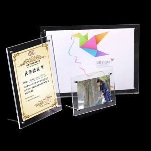 Frame 1 Set Acrylique Photo Frame Prix de produit Prix Afficher Stand Transparent Vis Transparentes Advertissant Europe High Fashion Picture Image Frames