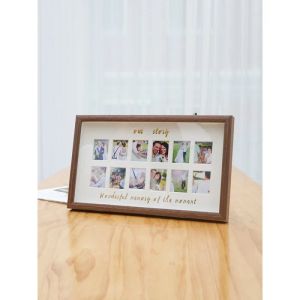 Frame Creative Combinaison 12 Cadre photo de grille Configuration Cadre photo personnalisée Cadre Couple d'anniversaire Baby Birthday