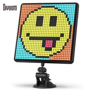 Frame Divoom Pixoo MAX Digital Photo Cadre avec 32 * 32 pixels art programmable LED Board, cadeau de Noël, décoration légère à la maison