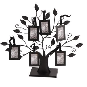 Cadre de Photos de famille à la mode, arbre d'affichage avec cadres de photos suspendus, décoration de maison