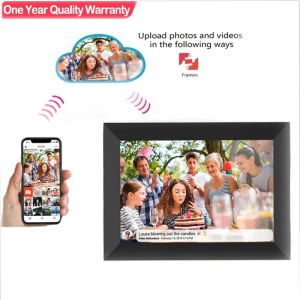 Cadre WiFi Frameo Frame photo numérique 10,1 pouces 32 Go Smart Digital Picture Frame avec 1280x800 IPS HD Touch Screen