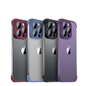 Cadre de caméra sans cadre Protector-Shockproof Tumper Caxe pour iPhone 15 14 13 12 11 Pro Max Plus avec forfait de vente au détail