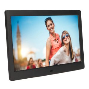 Frames 15,4 pouces numériques Frame photo HD Frame photo électronique Advertis Player Prise en charge de l'horloge de musique vidéo avec support de touches Touch