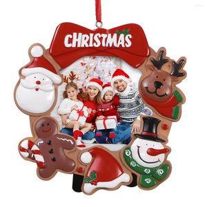 Frames 1pc Christmas Resin Picture Frame PO Ornements de Noël Party Tree Party For Holiday