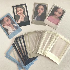 Frames 40pcs Border PO Carte Sleeve Kpop Pocard Idol Protective Film Accessoires Picture Decor Supplies