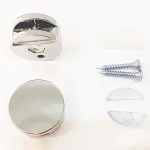 Marcos 4x clips de pared de espejo kit de fijación de vidrio sin enmarcado montaje colgando hogar salón de drcoración decoración arte ornamento de bricolaje