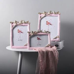 Frames 5/6/7/8 pouces Cadre en bois Créatif Crame photo Frame photo Trois Bird Photo Cadre photo Image de bureau Cadre photo Cadre Home Decoration