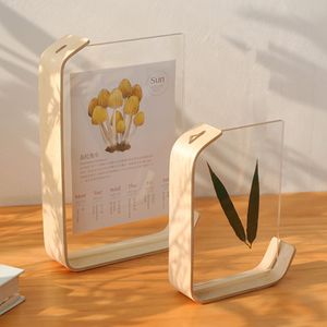 Frames Acrylic Wooden Po Herbarium Display Calendar DIY For Wedding Party Picture Decor 221201