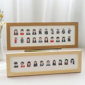 Frames Children's's Id PO Frame Desktop Wooden Picture Set pour 1 pouce 2 POS Collection