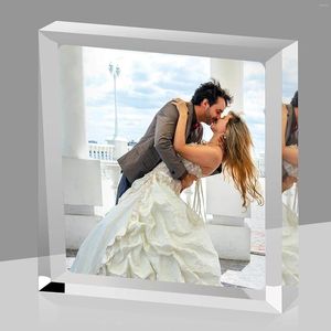 Frames personalizado Po acrílico para él sus parejas personalizadas decoración del recuerdo de la Navidad aniversario de la decoración del regalo del regalo