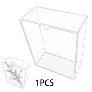 Cadres DIY Memory Acrylique Shadow Box Cadre Artisanat 8.58x6.69x3.31inch Grande vitrine profonde pour les médailles de fleurs Po