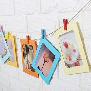 Frames Frame Dorations murales créatives combinaison PO Type suspendu Cartes photo DIY Paper