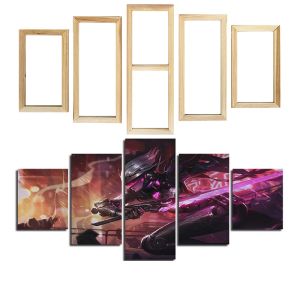 Frames Cadre en bois de grande taille pour les peintures en toile 5 panneau de cadre photo personnalisé kit