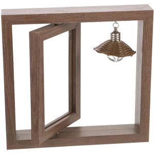 Cadres tournants PO Frame Picture en bois roman Personnalité Festival Rotary Wooden Decor Lovers Holder Bedroom