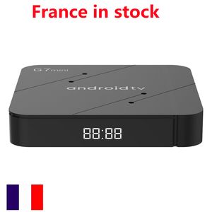 Francia en stock G7 mini ATV TV Box S905W2 Quad Core Android 11 Smart BT Control remoto 5G Wifi BT 5.0 USB3.0 decodificador