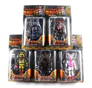 Freddy039s Five Nights PVC Action Figure 17cm Bonnie Foxy Freddy Toys 5 Fazbear Bear Doll Baby Toys avec forfait de vente au détail pour chr5749924