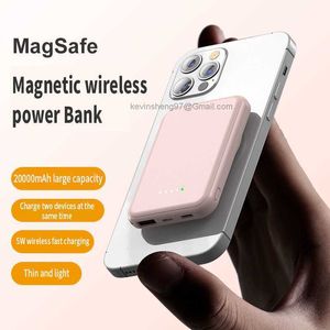 LOGO personnalisé gratuit 10000mAh Mini banques d'alimentation magnétiques charge rapide sans fil batterie externe chargeur portable de grande capacité pour iPhone12 13