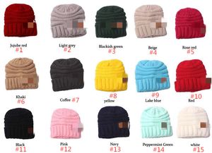 Gratuit Dhl 15 couleurs pour enfants pour enfants chapeaux filles garçon bébé hiver hiver chaud crochet tricot chapeau bonnet cassette de fourrure