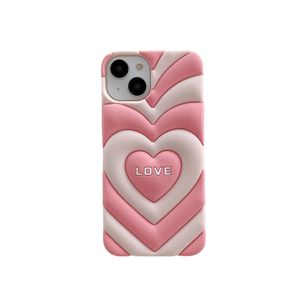 DHL gratuit en gros 3D Love Heart Candy Color Phone Case dessin animé étui en silicone souple pour iphone 14 13 12 11Pro Max couverture arrière