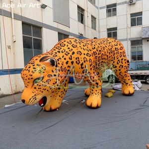 Animal soplado de aire gigante de leopardo inflable gratuito para exhibición de publicidad de eventos hecha por Ace Air Art