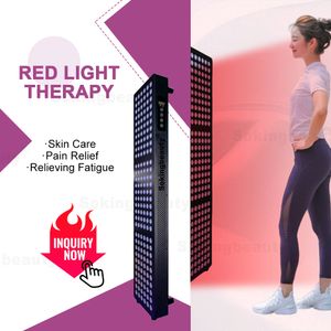 Logo gratuit personnaliser thérapie physique commerciale professionnelle grande puissance proche infrarouge panneau de lampe de thérapie par la lumière LED dispositif de thérapie par la lumière rouge pour le soulagement de la douleur
