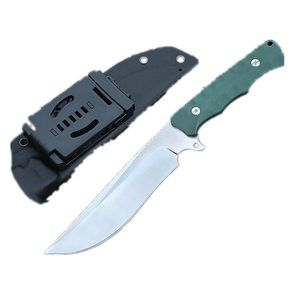 Couteau de chasse sauvage loup gratuit, lame fixe de 5.8 pouces, couteau de poche tactique d'auto-défense Edc, couteau de Camping, couteaux de chasse 07713