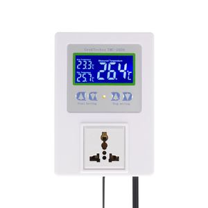 Freeshiping Nuevo controlador de temperatura inteligente digital Regulador térmico precableado con termostato de sensor Calefacción Interruptor de control de enfriamiento