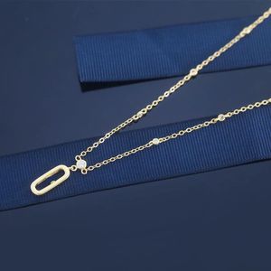 Collier de maille de luxe français 925 Serling Silver Sika Classic Jewelry Series trois pièces Diamond Move Collier pour femmes