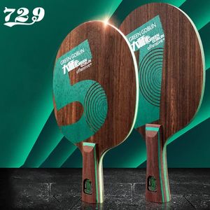 Amitié 729 Master Table Tennis Blade Green Goblin 5 7 Ebony Wood Ping Pong Racket violente Attaque Pingpong Paddle 240419
