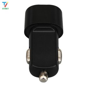 Frosted Flat black Dual USB Car Charger Adapter 2.1A Car cigaretter Phone Car USB Charger 2 puertos para Samsung iPhone 50pcs / lot