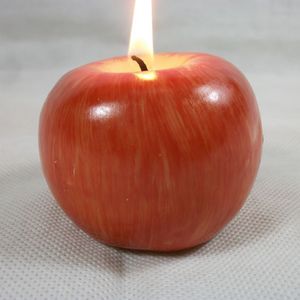 Vela de frutas Vela de manzana vintage decoración del hogar decoraciones para fiestas románticas Velas perfumadas de manzana para bodas Cumpleaños Nochebuena